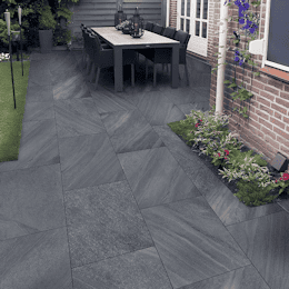 RIVERIA NERO PORCELAIN PAVING TILE