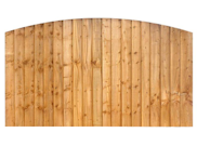 Fence Panels & Trellis: Dome Featheredge Fence Panel 6ft x 3ft