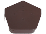 Roofing Slates & Tiles: Dry Verge Universal Cap Brown 