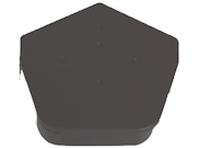 Roofing Slates & Tiles: Dry Verge Universal Cap Grey 