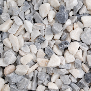 Chippings gravels pebbles: polar ice chippings 25kg bag