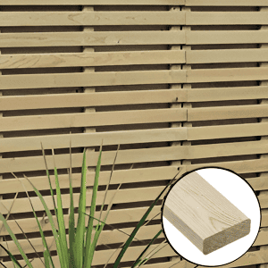 Fence panels trellis: contemporary fencing battens treated planed 22 x 44mm x3.3m