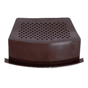 Roof slates tiles: dry verge end cap starter brown