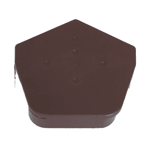 Roof slates tiles: dry verge universal cap brown